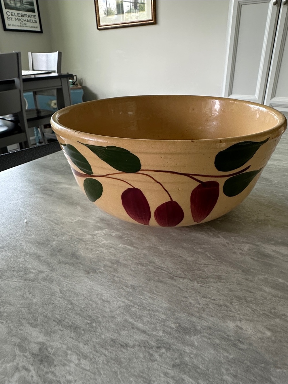Watt Ceramic Serving Bowl with bean design